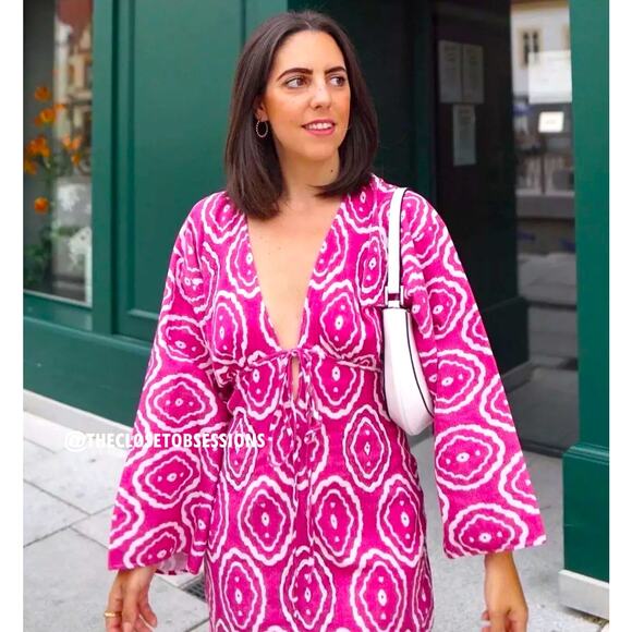 ZARA V-Neck Short Dress NWT - Picture 5 of 16